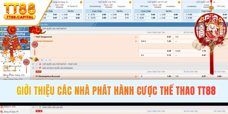 Giới thiệu các nhà phát hành cược thể thao TT88